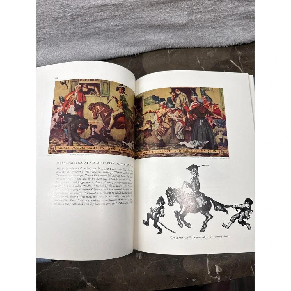 Norman Rockwell Illustrator Book Vintage Art History 1970 Ed